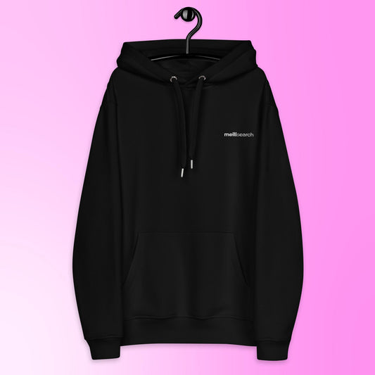 Meilisearch - simple black hoodie